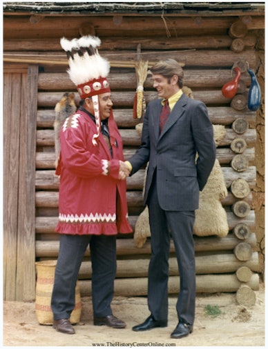 0013 Charlie with Chief R.F. Batisse, 1972