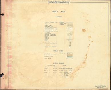 001 1955 Anderson County Timber Type Map Legend