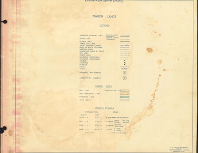 001 1955 Trinity County Timber Type Map Legend