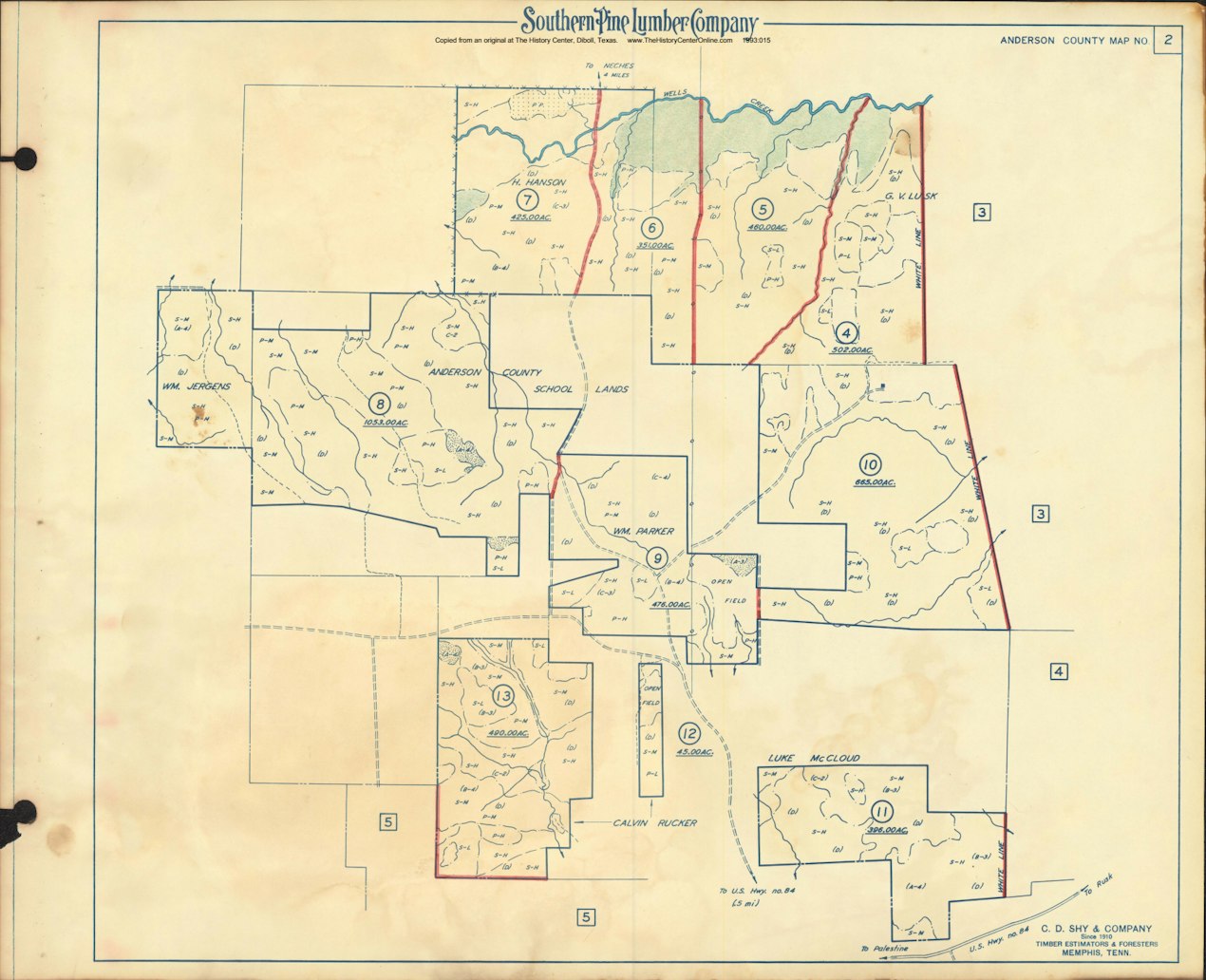 004 1955 Anderson County Timberlands Map 02