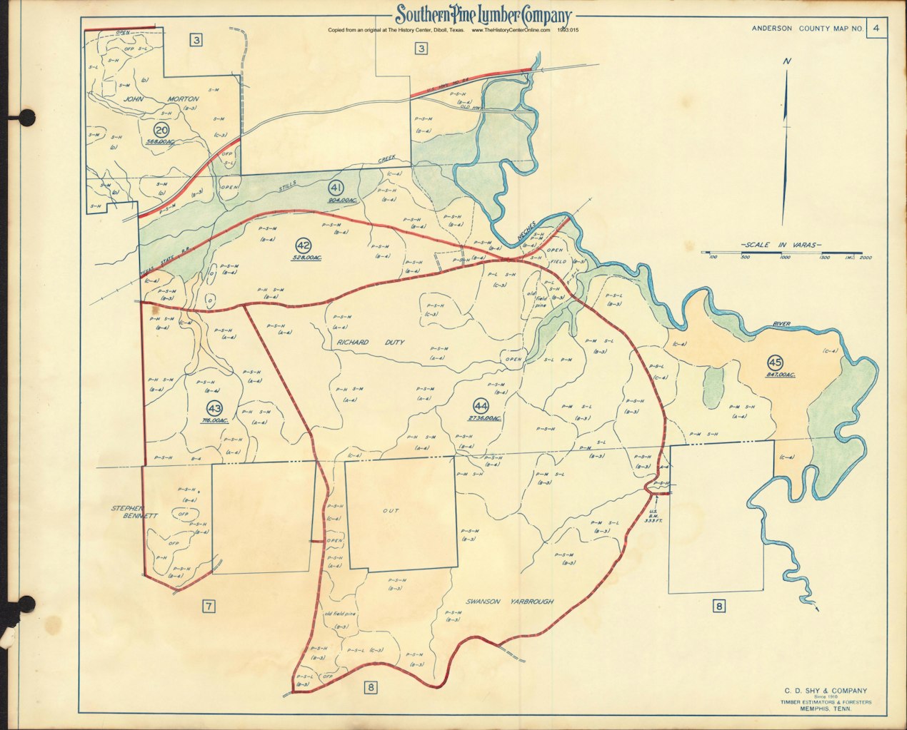 006 1955 Anderson County Timberlands Map 04