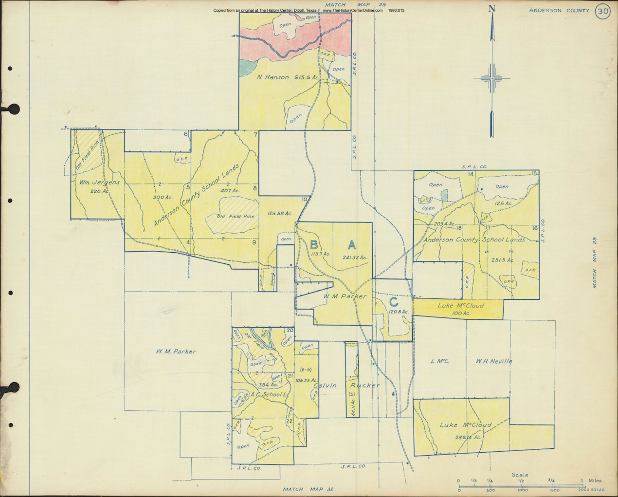 033 1945 Anderson County Timberlands Map 030