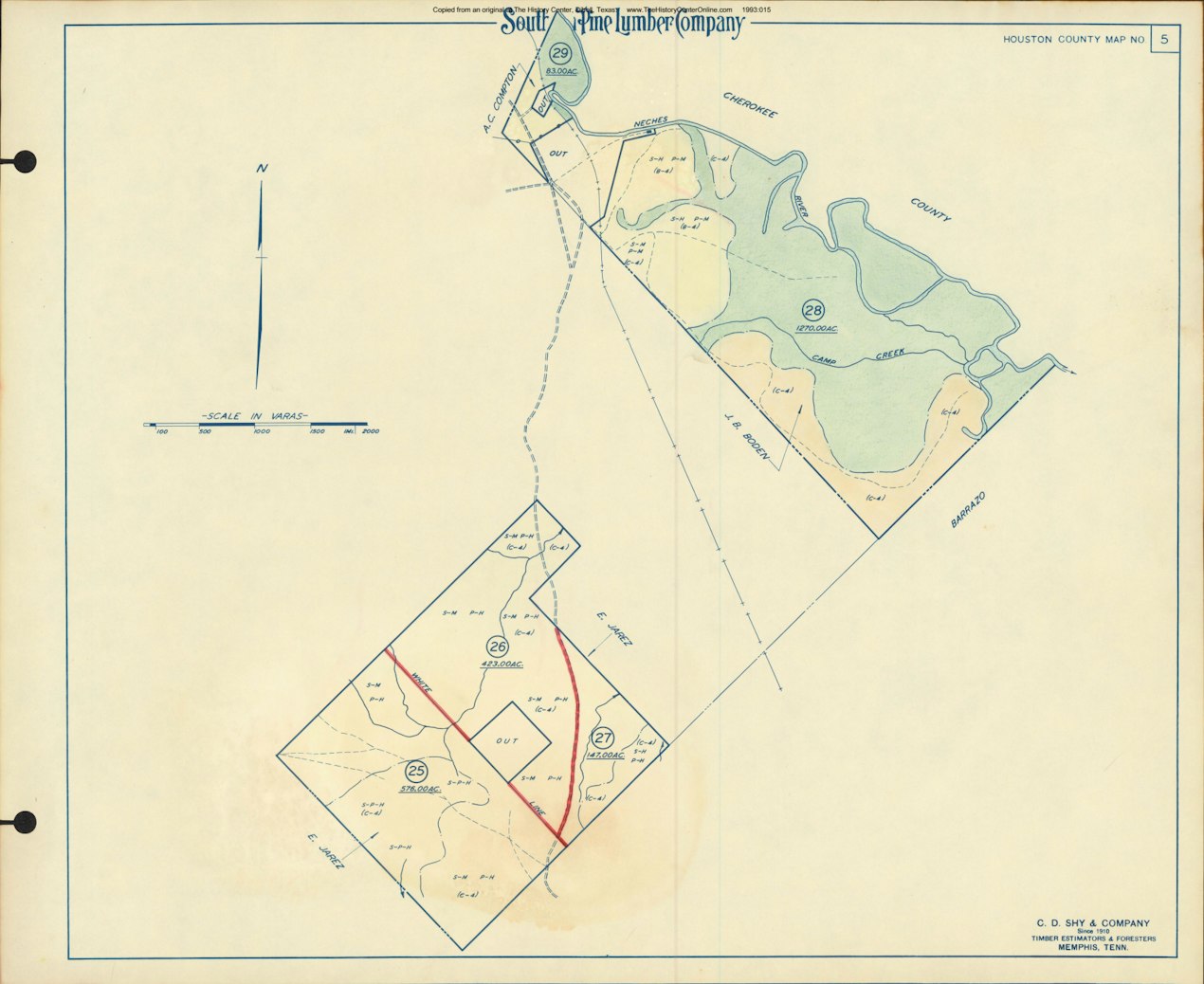 049 1955 Houston County Timberlands Map 05