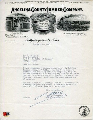 04 Memorial Hospital Correspondence 1947