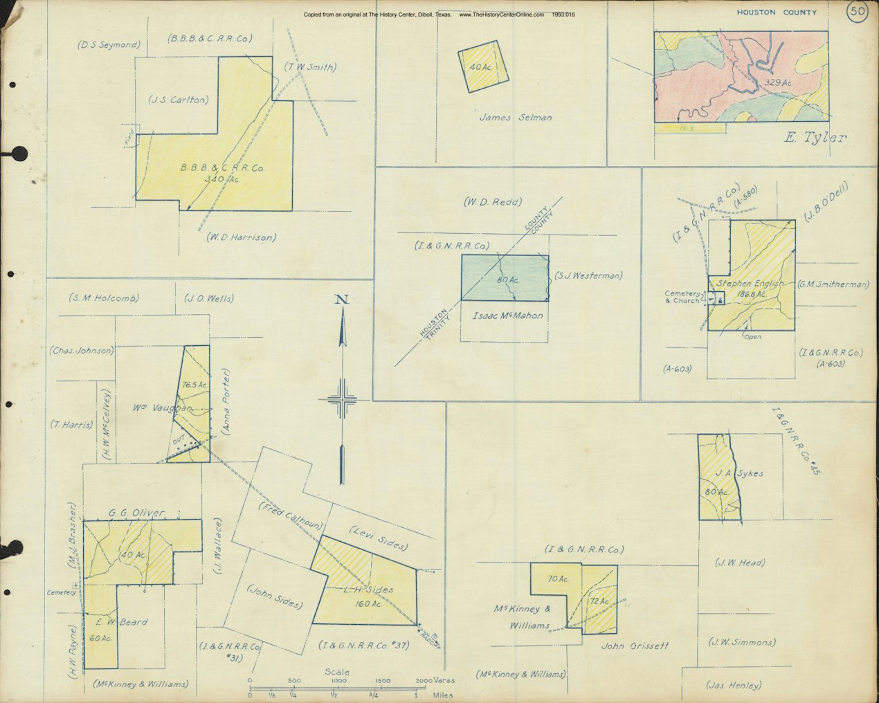 054 1945 Houston County Timberlands Map 050