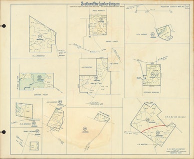 054 1955 Houston County Timberlands Map 10