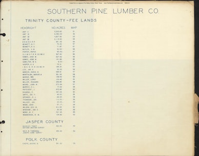 055 1945 Trinity County Headright Index