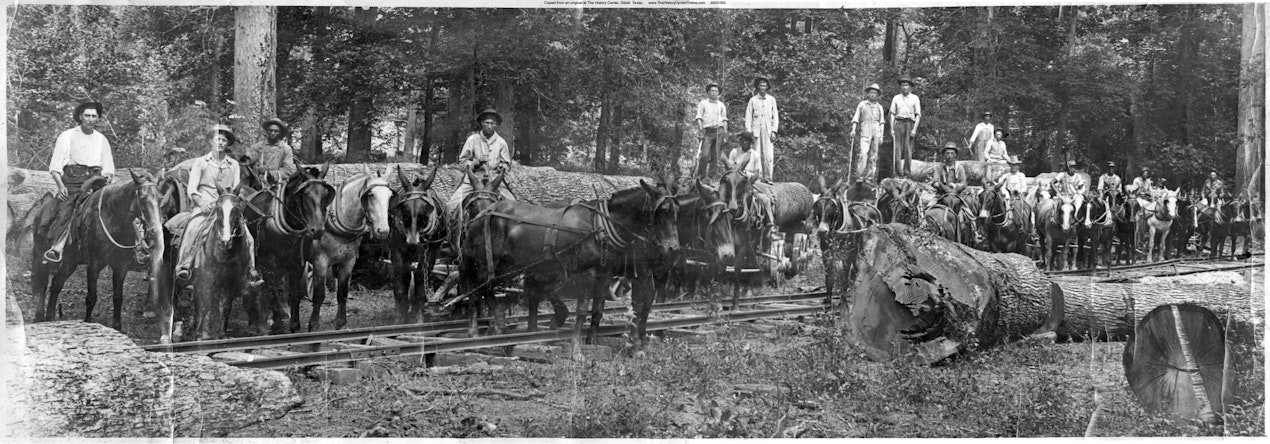 143 Paul Durham Sr Logging Crew 1930&#8217;s