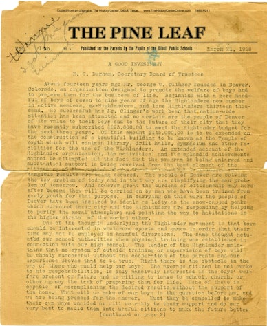 05 Pine Leaf, March 1928