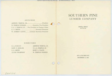1953 Southern Pine Lumber Company Annual Report