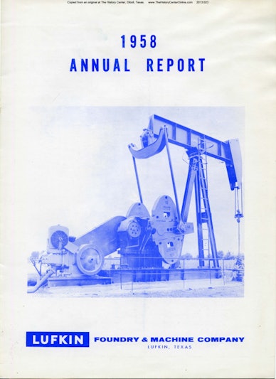 Lufkin Annual Report 1958