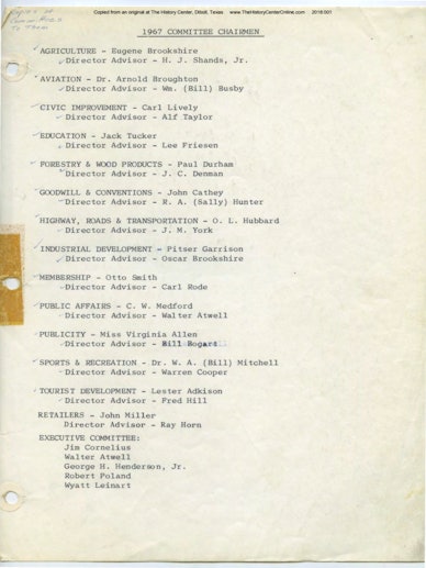 1967-1970 ACCM Committee Minutes