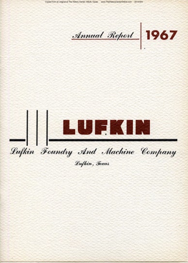 Lufkin Annual Report 1967