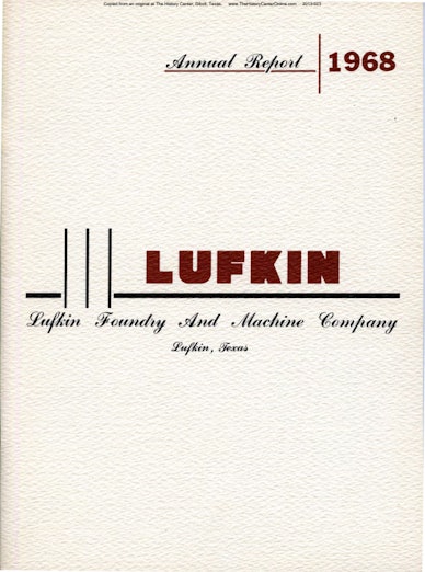 Lufkin Annual Report 1968