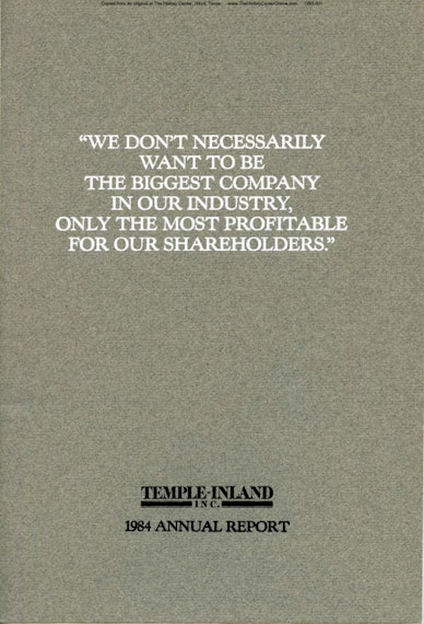 1984 Temple-Inland Annual Report