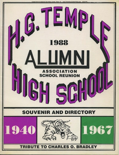 1988 H.G. Temple Alumni Directory