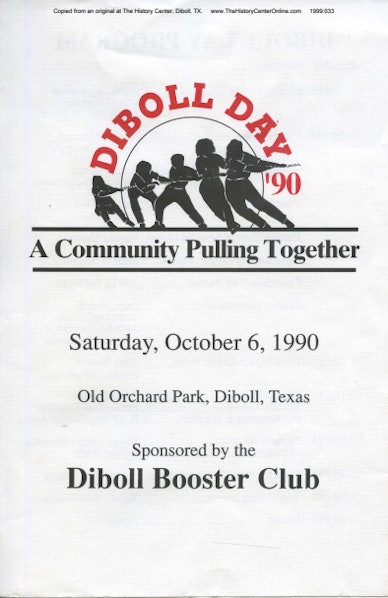 1990 Diboll Day Program