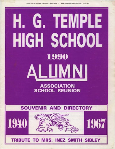 1990 H.G. Temple Alumni Directory
