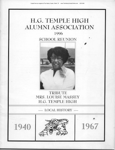 1996 H.G. Temple Alumni Directory