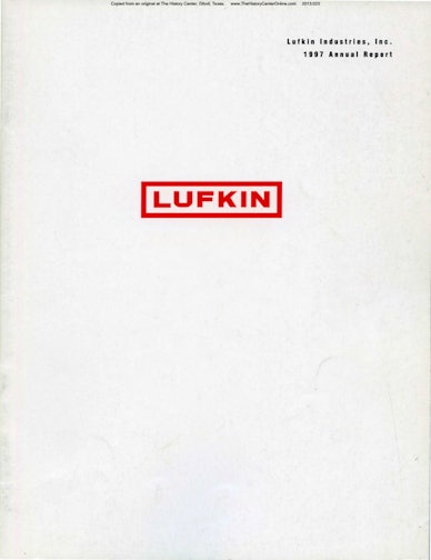 Lufkin Annual Report 1997
