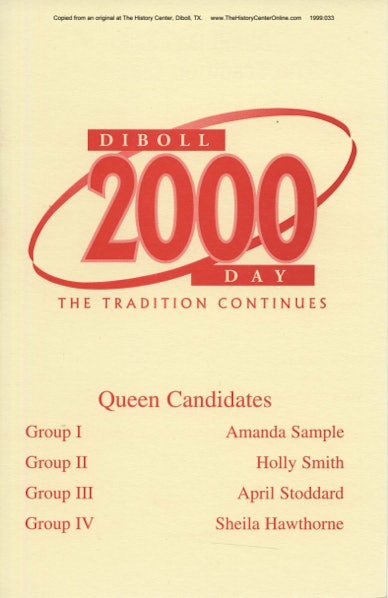 2000 Diboll Day Program