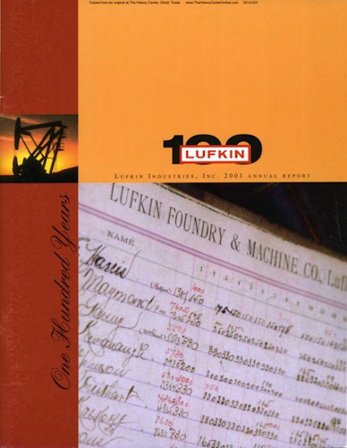 Lufkin Annual Report 2001