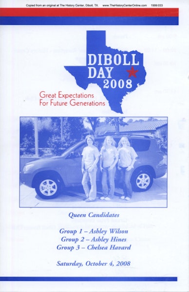2008 Diboll Day Program