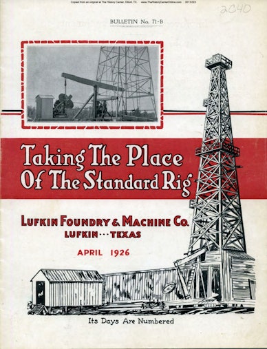 26 Oil Field Equipment Bulletin 71-B, 1926