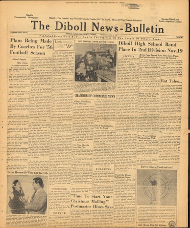 1955 12 01 Diboll News Bulletin