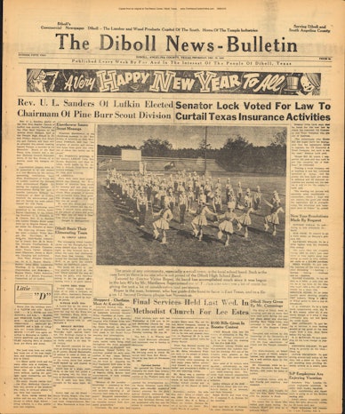 1955 12 29 Diboll News Bulletin