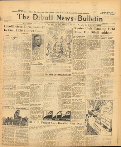 1956 01 12 Diboll News Bulletin