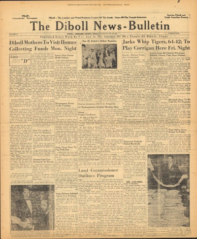 1956 01 26 Diboll News Bulletin