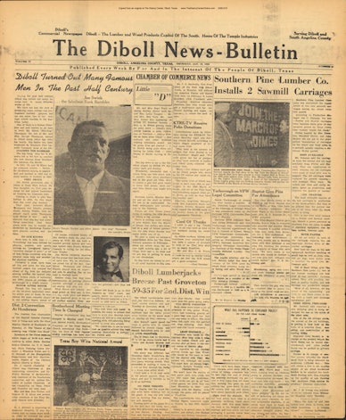1956 02 02 Diboll News Bulletin