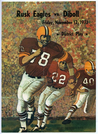 1971 11 12 Diboll High School Football Program
