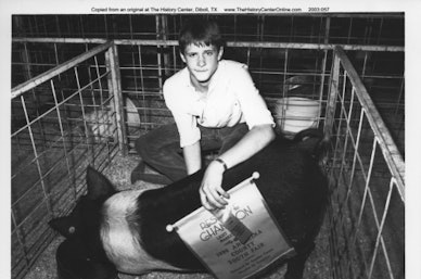 1990 Angelina County Youth Fair Glenn Wells Reserve Champion Hog