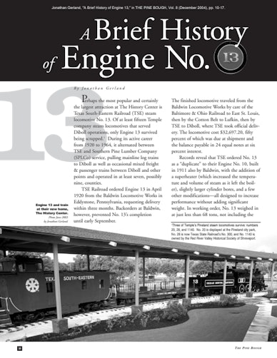 History of Engine 13