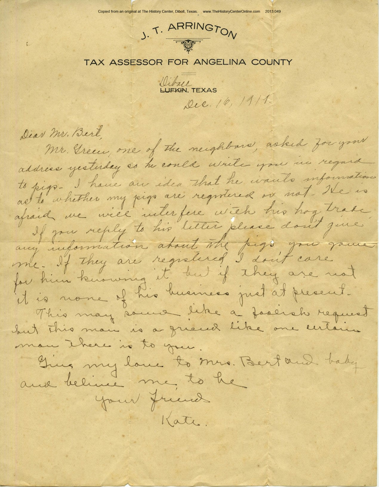 34_Arrington_Family_Letter_from_Kate_1917