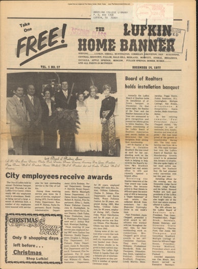 Lufkin Home Banner 1977 12 14