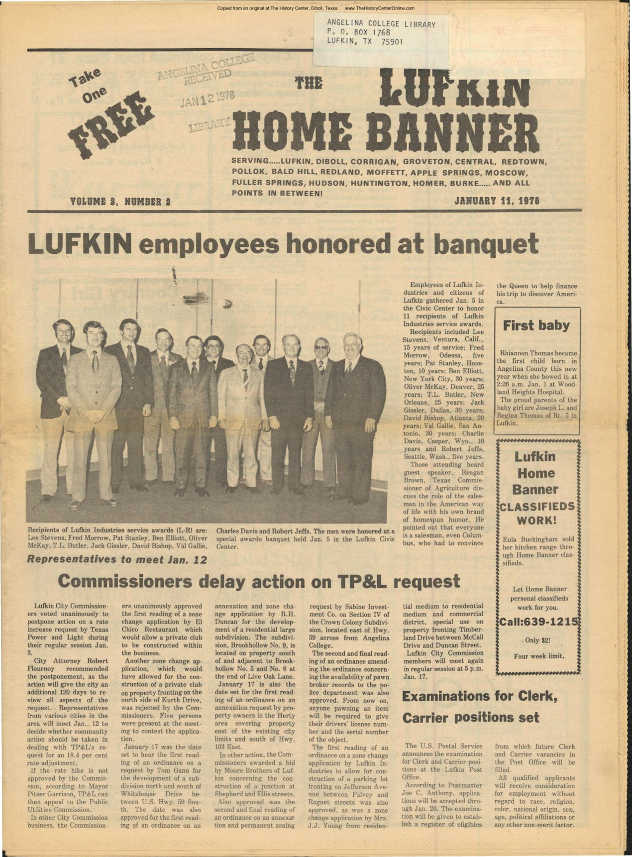 Lufkin Home Banner 1978 01 11
