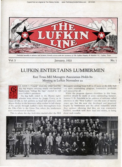 Lufkin Line 1922 01-January