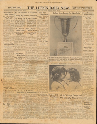 Lufkin Centennial Edition of the Lufkin News, 1936 08 16 02