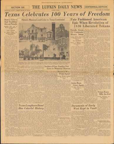 Lufkin Centennial Edition of the Lufkin News, 1936 08 16 06