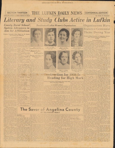 Lufkin Centennial Edition of the Lufkin News, 1936 08 16 13