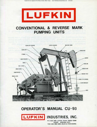 Mark II Pumping Units Operator’s Manual CU-93
