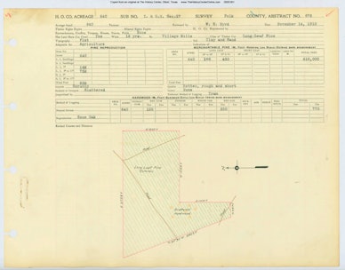 0014 Abstract 676, I.G.N. Railway Company Survey, Polk County